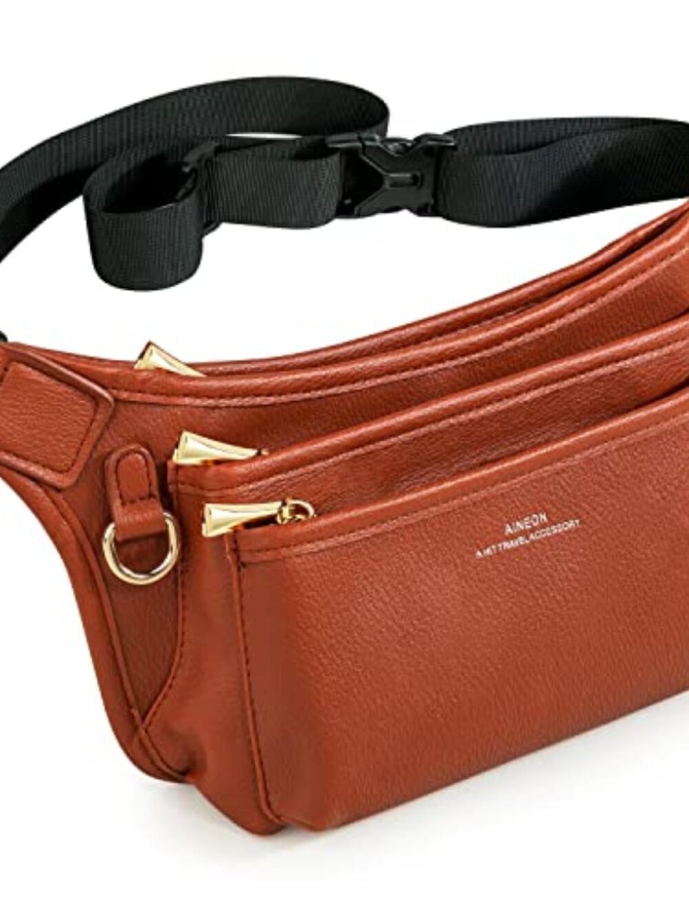 🆕 Fanny Packs for Women Leather Fashionable Black Fanny Pack for Men Girls